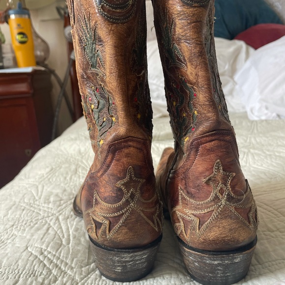 OLD GRINGO-BOOTSTAR Women’s boots 8 B Cactus Flower-Snip Toe Handmade in Mexico - Picture 5 of 13
